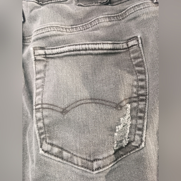 2/$30 Gray AMERICAN EAGLE Distressed Thrash Grunge Women's Jeans (#1,184) - Picture 7 of 10